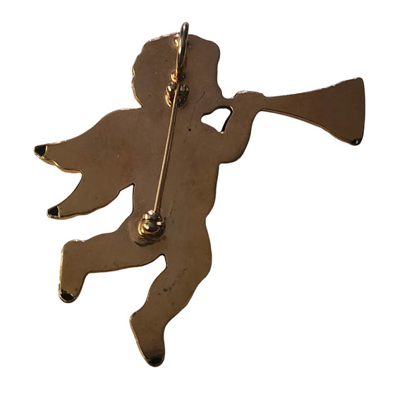 1928 Collection Vatican Library Cherub Pin Brooch - Picture 3 of 3